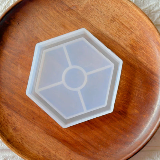 Hexagon Border 4In 10x10cm 10mm Depth Silicon Mould