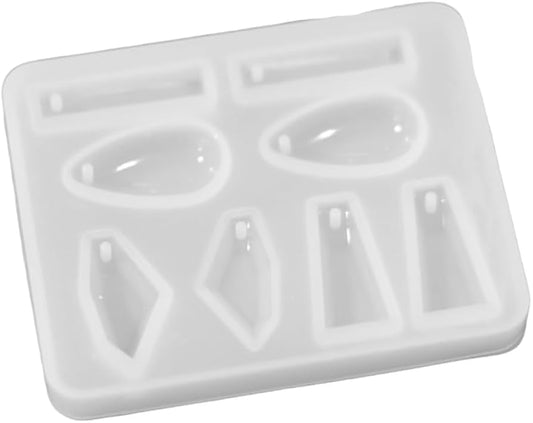Keychain and Pendant and Earring 8 Cavity 8x5cm 5mm Depth SIlicon Mould