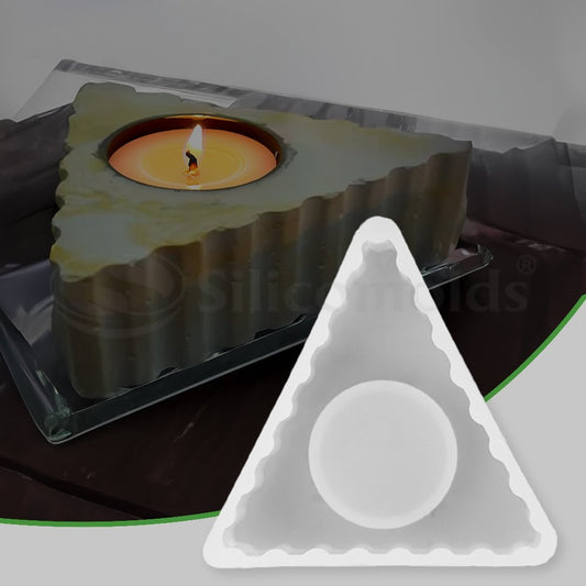 Triangle Shape T light Candle Silicon Mould